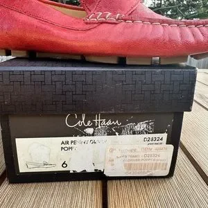 Cole Haaan Red driving shoes (never worn) Cole Haan Driving Shoes Women | eBay main image 4